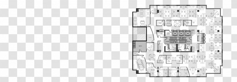 Floor Plan Line - Area - Furniture Transparent PNG