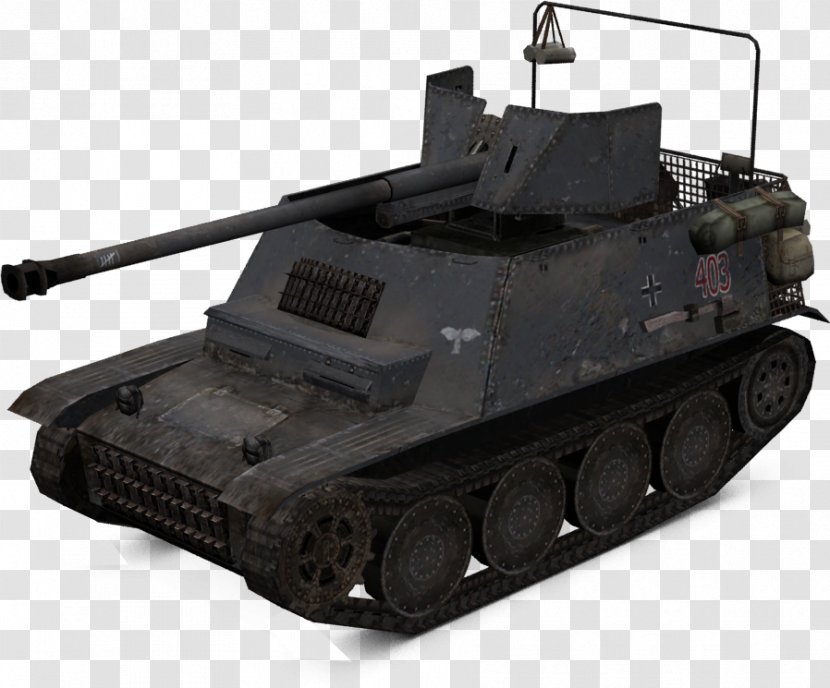 Churchill Tank Self-propelled Artillery Gun Armored Car Transparent PNG