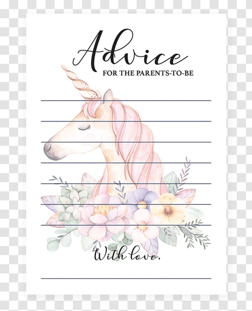 Mother Baby Shower Infant Parent Father - Frame - Unicorn Theme Transparent PNG