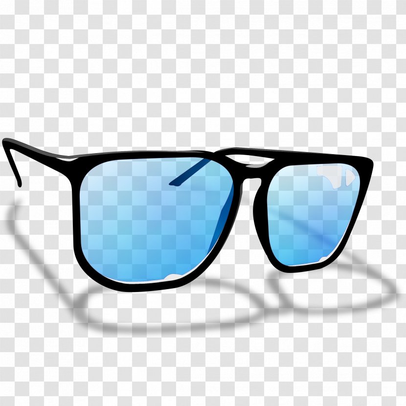 Glasses - Azure - Vision Care Transparent PNG