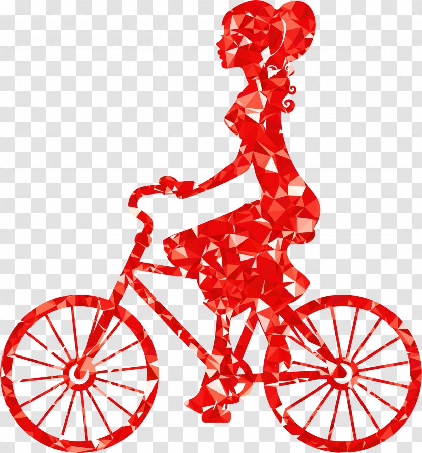 Bicycle Cycling Silhouette Clip Art - Cartoon - Bicycles Transparent PNG