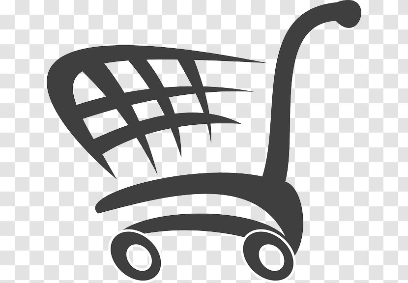 Clip Art Shopping Cart Openclipart - White - Mall Transparent PNG