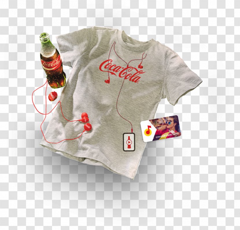 The Coca-Cola Company T-shirt Headphones Sound - Flower - Coca Cola Transparent PNG