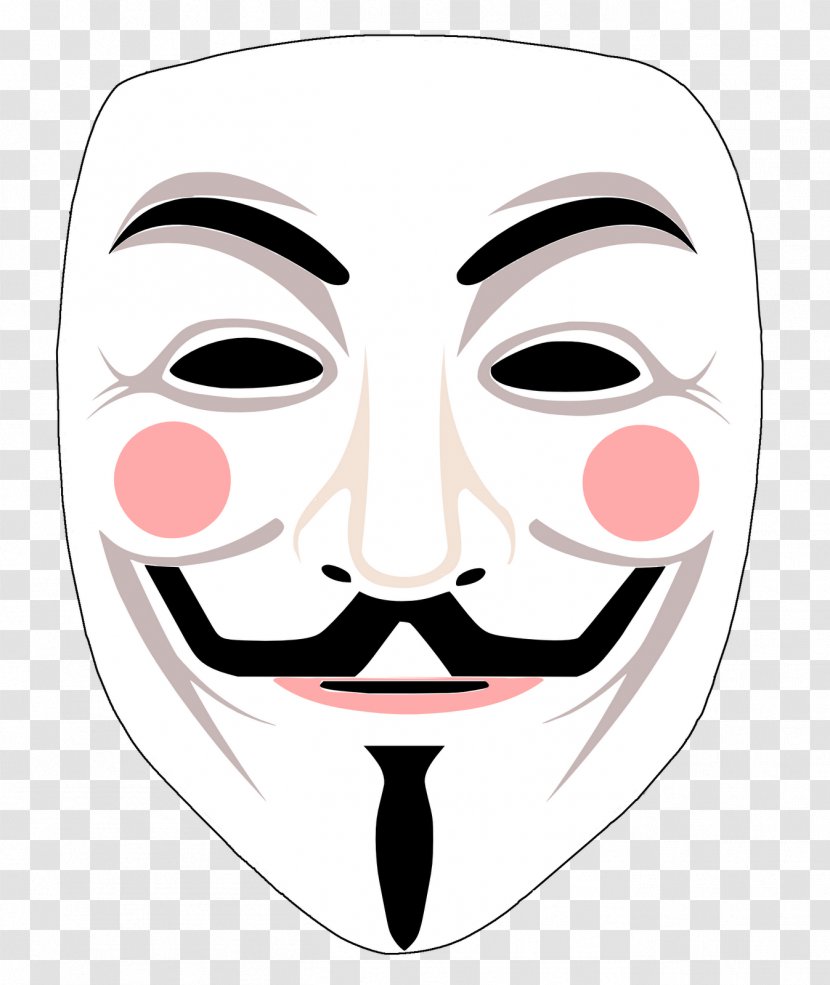 Gunpowder Plot Paper Guy Fawkes Mask Night - V For Vendetta - Anonymous Transparent PNG