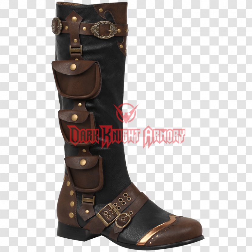 Motorcycle Boot Steampunk Knee-high Shoe - Kneehigh Transparent PNG