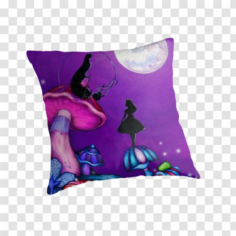 Caterpillar Throw Pillows Alice's Adventures In Wonderland Cushion - Tote Bag - Alice Transparent PNG