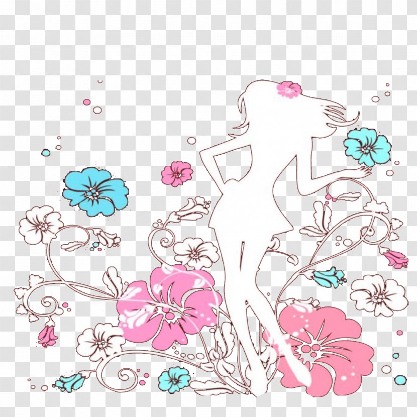 Floral Design Flower Woman Visual Arts Illustration - Flora Transparent PNG
