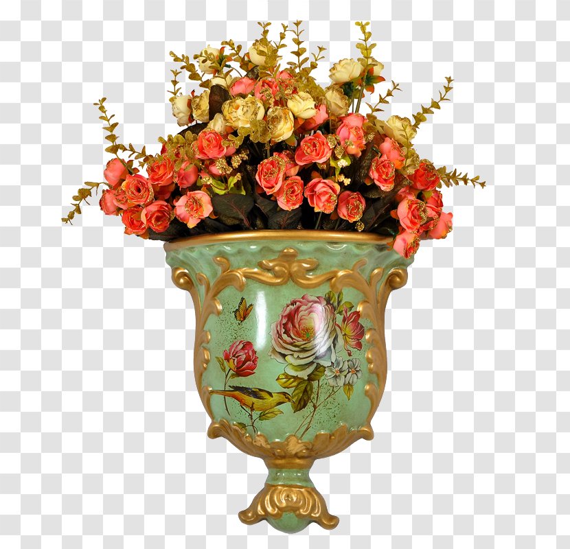 Floral Design Vase Decorative Arts - Flower - Wall Decoration Transparent PNG