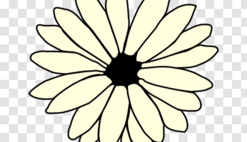 Clip Art Openclipart Common Daisy Flower Free Content - Monochrome - Dishonored Transparent PNG