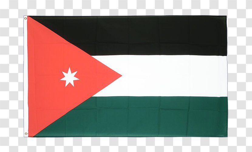 Flag Of Jordan National Fahne - Myanmar Transparent PNG