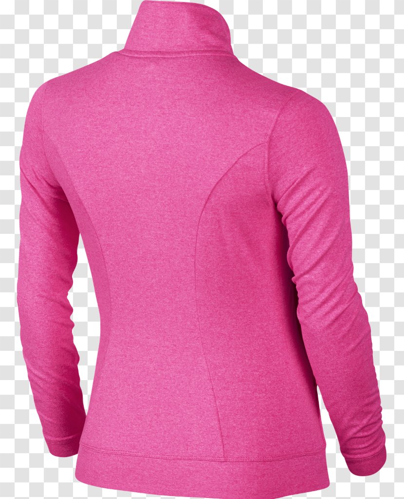 Long-sleeved T-shirt Polar Fleece Sweater - Pink M Transparent PNG