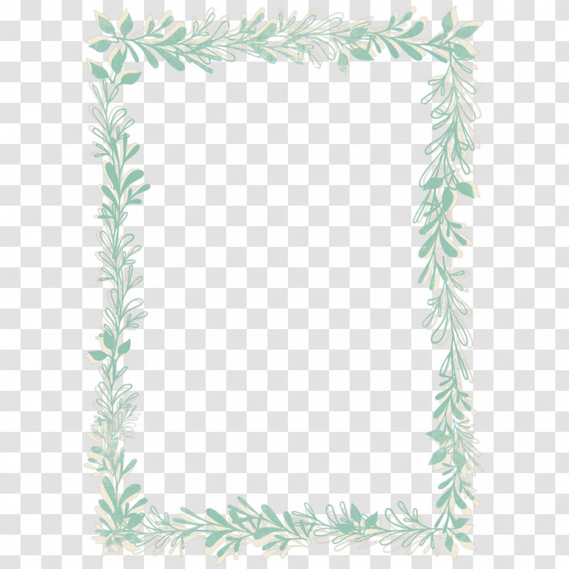 Picture Frames Watercolor Painting - Border - Leaves Transparent PNG
