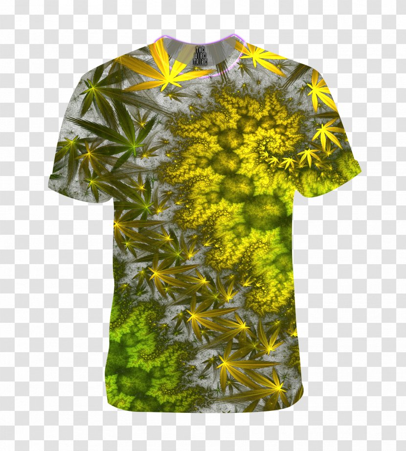 T-shirt Sleeve Outerwear - Tshirt - Cannabis Transparent PNG