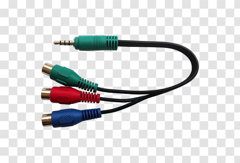 Network Cables Component Video Electrical Connector Adapter Cable - Electronics Accessory - Stereo Coaxial Transparent PNG