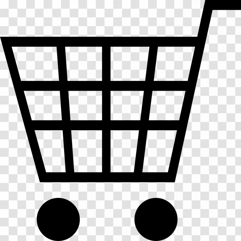 Shopping Cart Clip Art - Black And White Transparent PNG