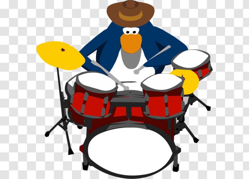 Drums Club Penguin Musical Ensemble - Cartoon Transparent PNG
