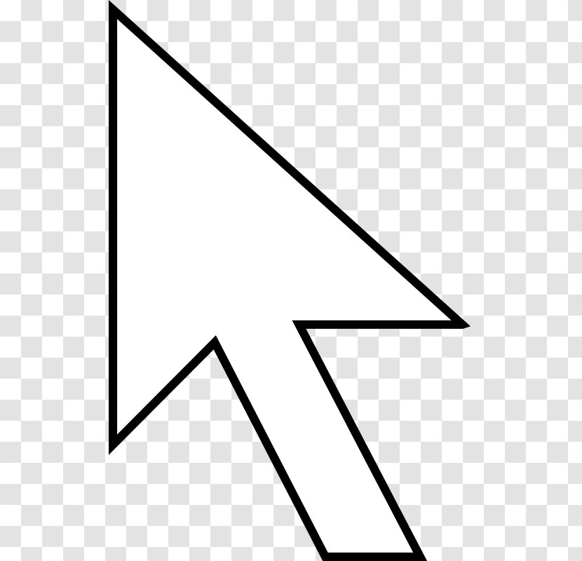 Computer Mouse Cursor Pointer Arrow - Triangle Transparent PNG