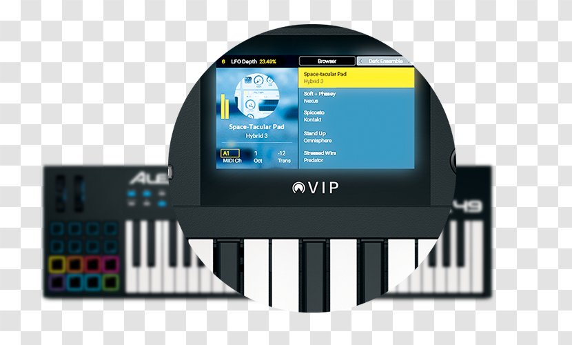 Piano Electronic Musical Instruments Alesis VX49 - Multimedia - USB/MIDI Controller With Full-Color Screen MIDI KeyboardPiano Transparent PNG
