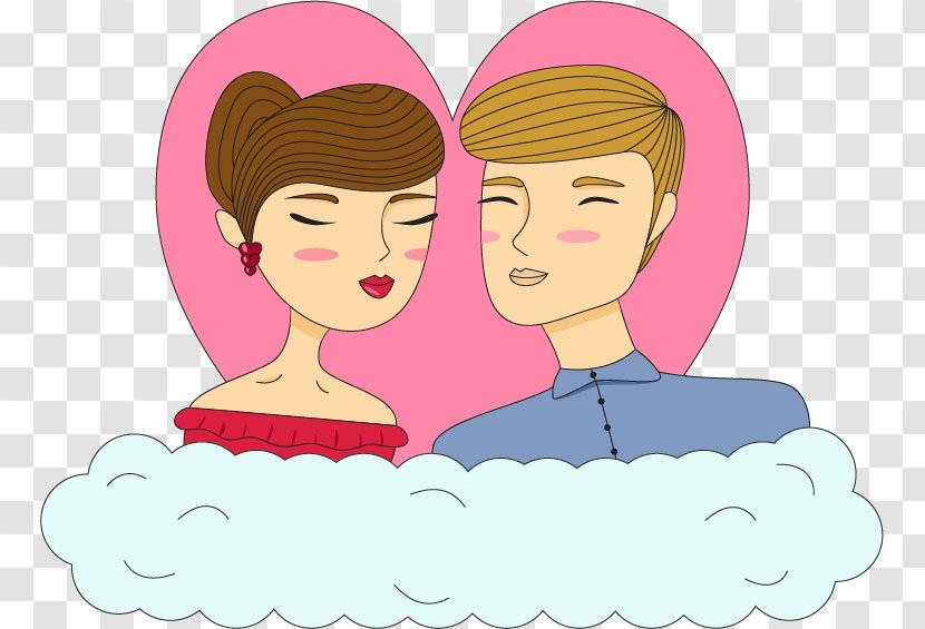 Love Couple Romance Significant Other - Heart - Vector Cartoon Cute Valentine's Day Transparent PNG