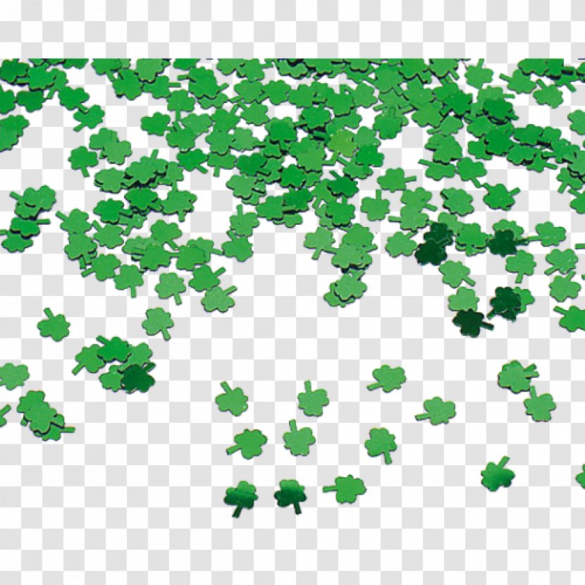 Confetti Klavertje 4 Streudeko Klee Grün Leaf Shamrock Pattern - Point Transparent PNG