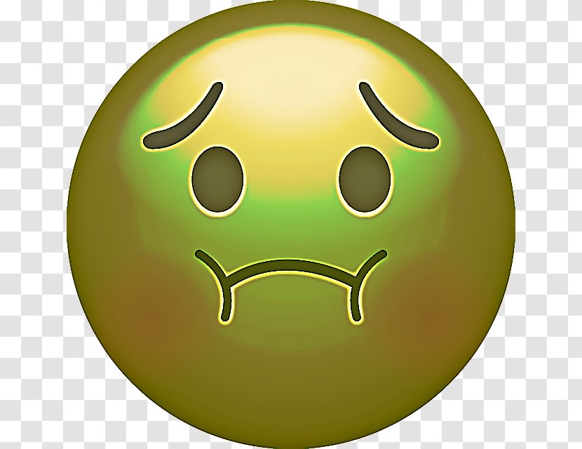Green Smiley Face - Head - Ball Mouth Transparent PNG