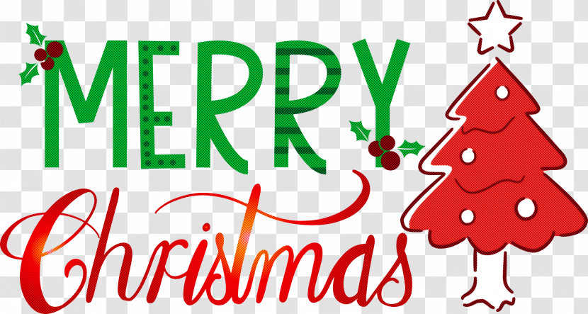 Merry Christmas Christmas Tree Transparent PNG