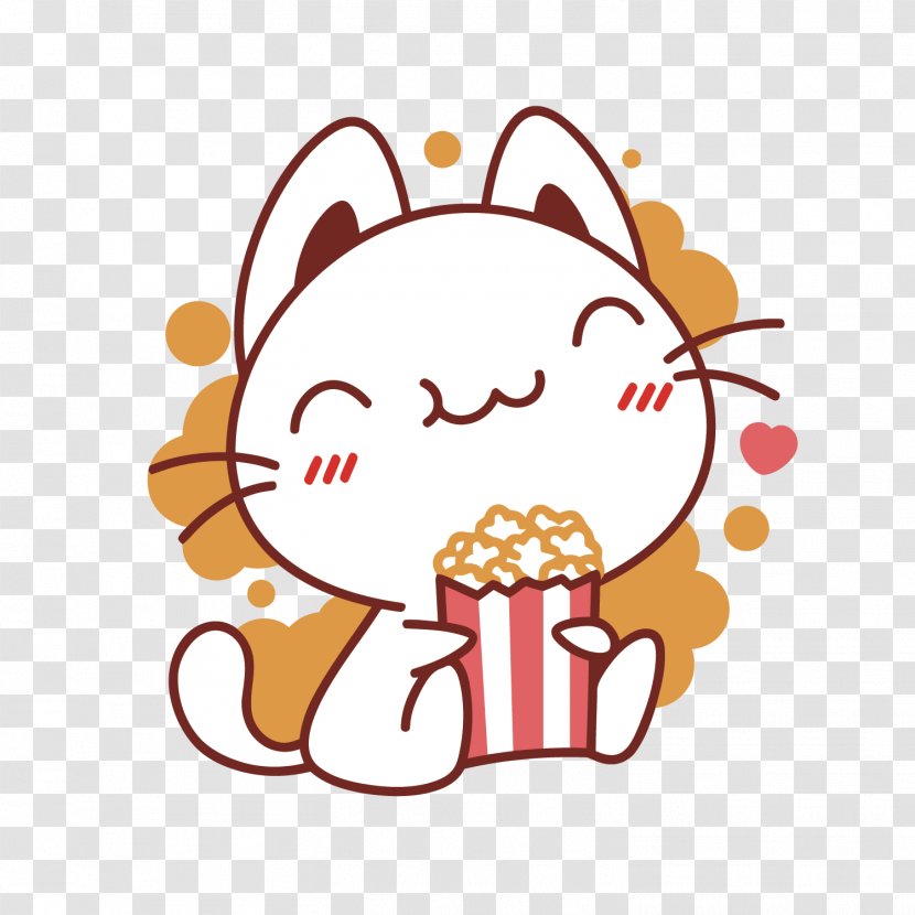 Coca-Cola Popcorn Eating Snack - Creative Arts - Vector To Eat Kitten Transparent PNG