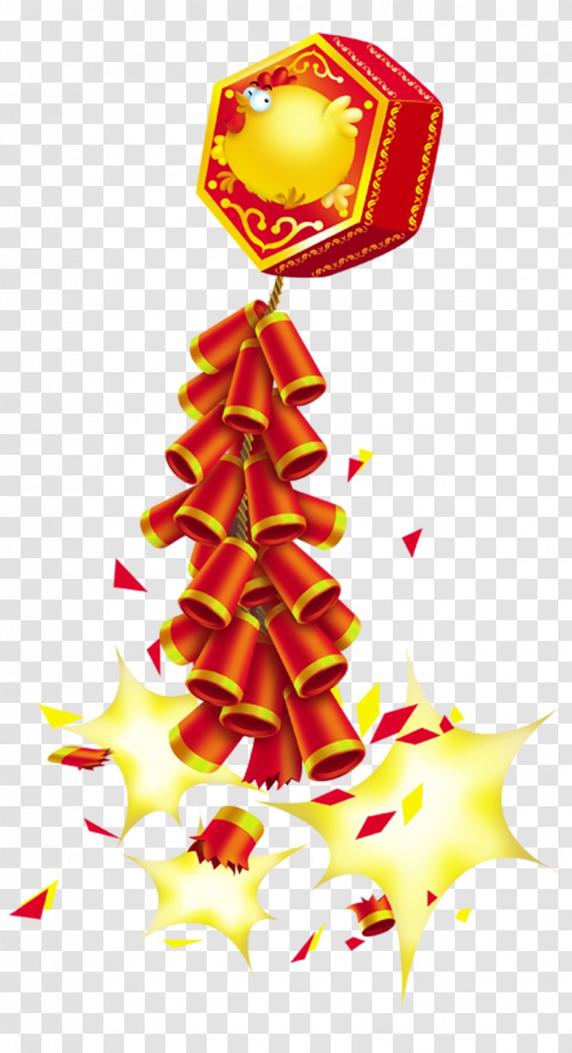 Clip Art Chinese New Year Firecracker Greeting & Note Cards - Decor Transparent PNG