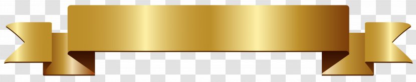 Gold Banner Clip Art - Logo Transparent PNG