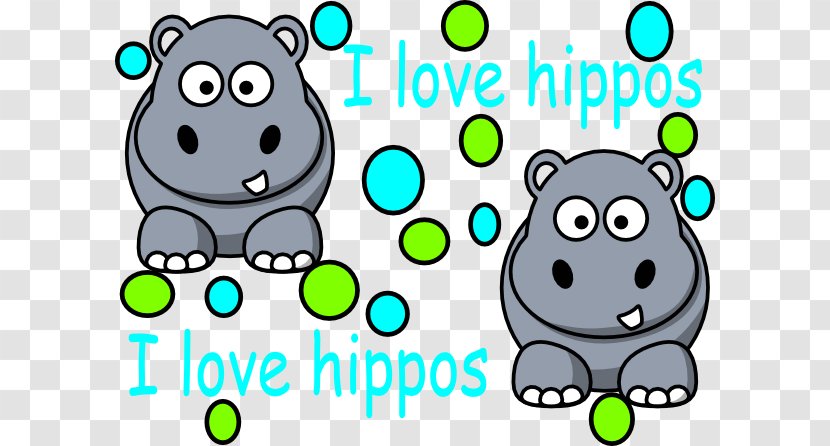 Hippopotamus Cartoon Wedding Invitation Clip Art - Happiness - Cute Hippo Cliparts Transparent PNG