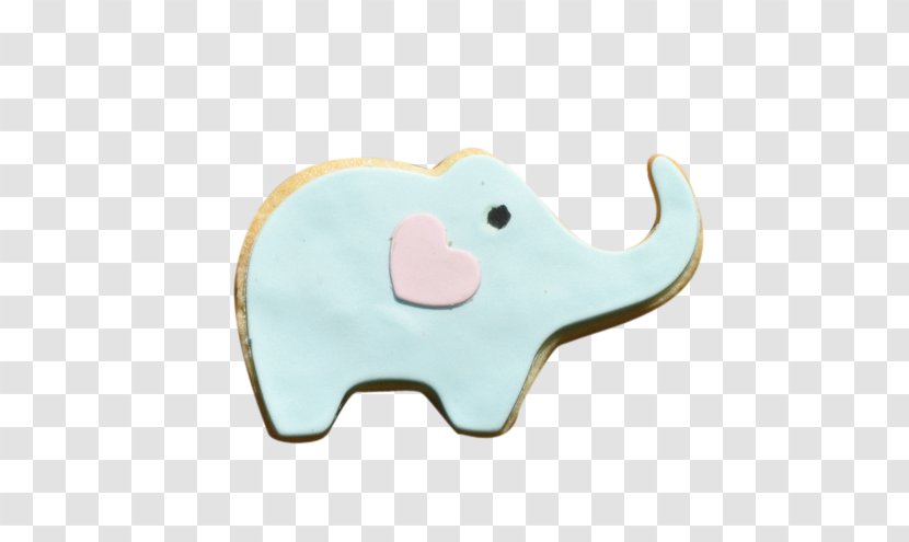 Material Cartoon Turquoise - Blue Elephant Biscuits Transparent PNG