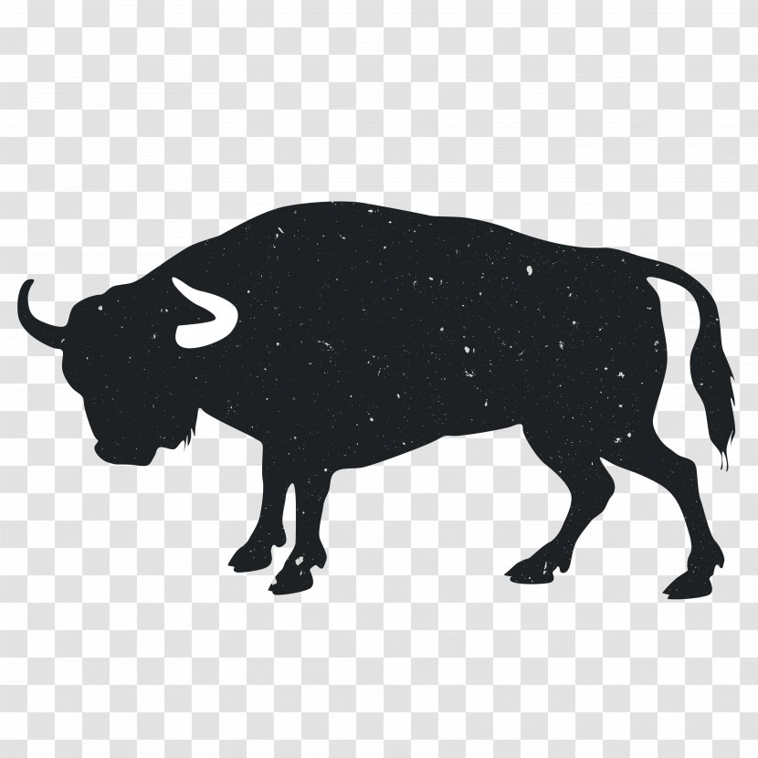 Angus Cattle Hereford Bull Drawing Clip Art - Like Mammal - Animal Silhouettes Transparent PNG
