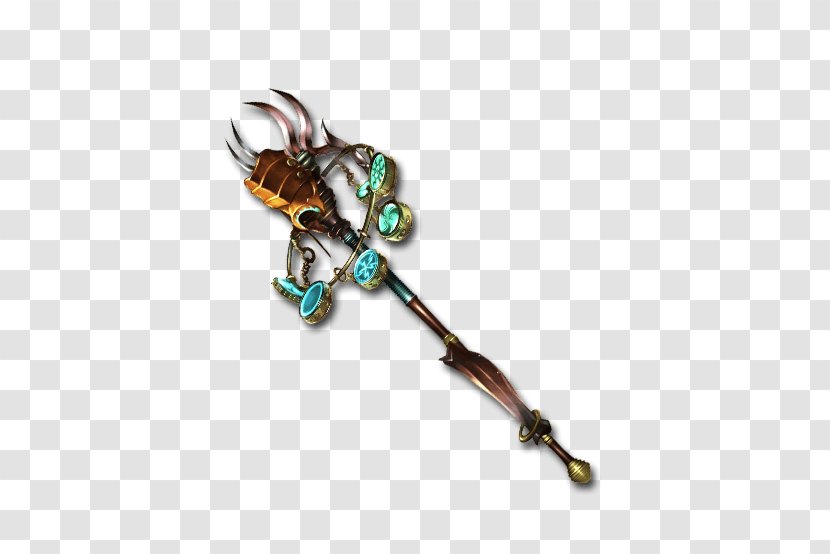 Granblue Fantasy Mitsubishi J2M Raijin Lightning Walking Stick - Skill - Jewelry Making Transparent PNG