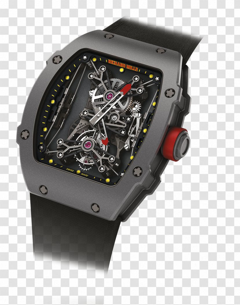 Richard Mille Automatic Watch Tourbillon Tennis - Mechanical Transparent PNG