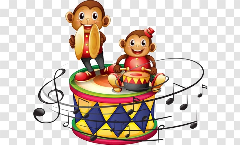 Monkey Royalty-free Drums Clip Art - Cartoon - Show Transparent PNG