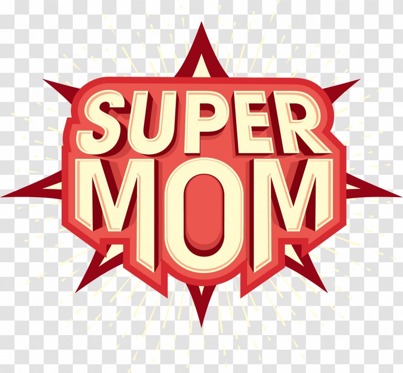 Mothers Day Child Illustration - Pregnancy - My Superman Mom Transparent PNG