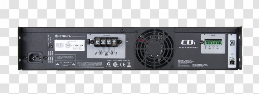 Crown Audio CDi 1000 Power Amplifier Electronics - Amp Equalizer Transparent PNG
