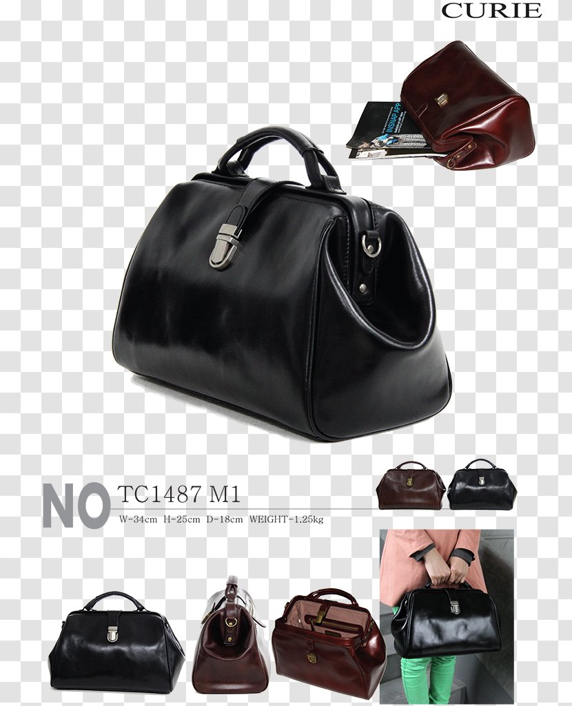 Handbag Leather Fashion - Bag - Women Transparent PNG