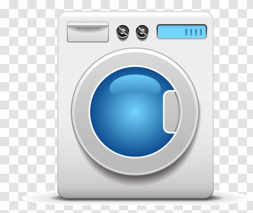 Washing Machine Home Appliance Refrigerator Laundry - Major - Vector 3D Drum Transparent PNG