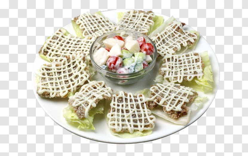 Belgian Waffle Chinese Cuisine Steamed Eggs European - Meal - Beef Salad Transparent PNG