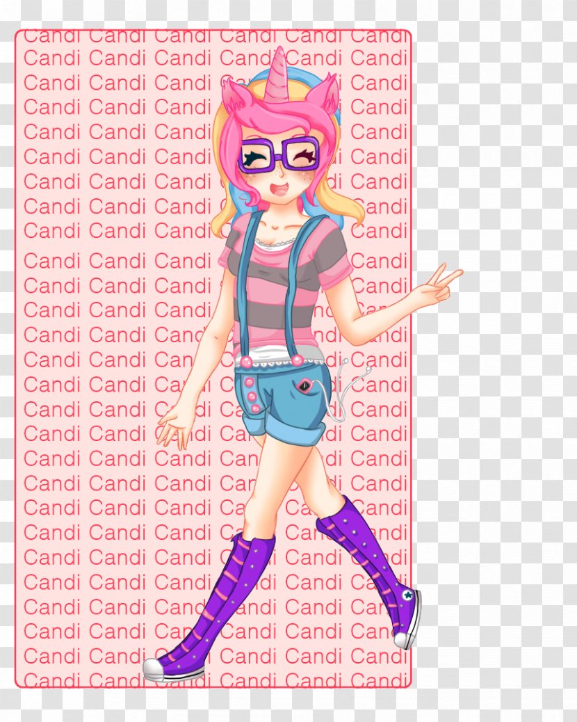 Pink M Character Cartoon RTV Barbie - Candi Transparent PNG