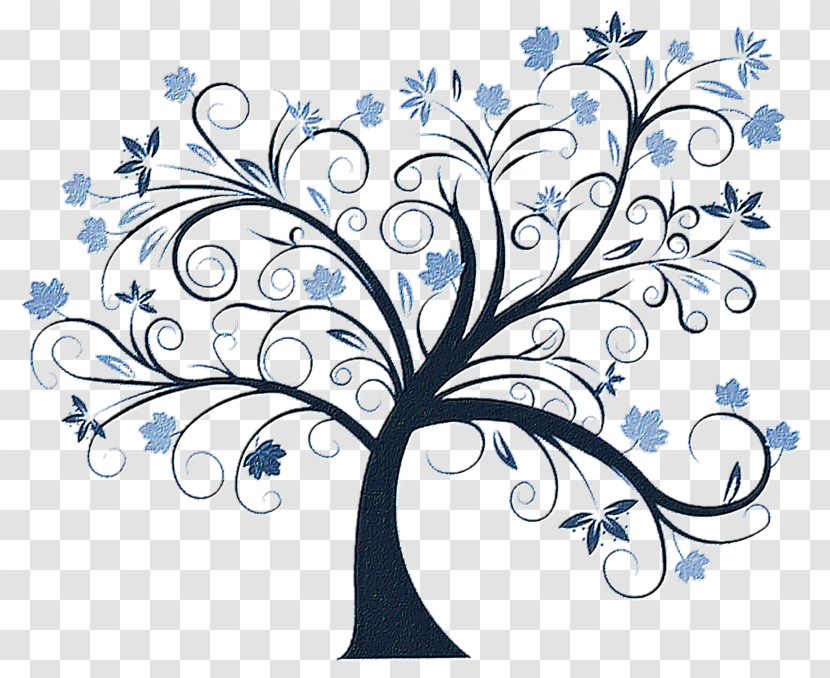 Floral Design /m/02csf Visual Arts Drawing - Black And White - Tree With Birds Vector Transparent PNG