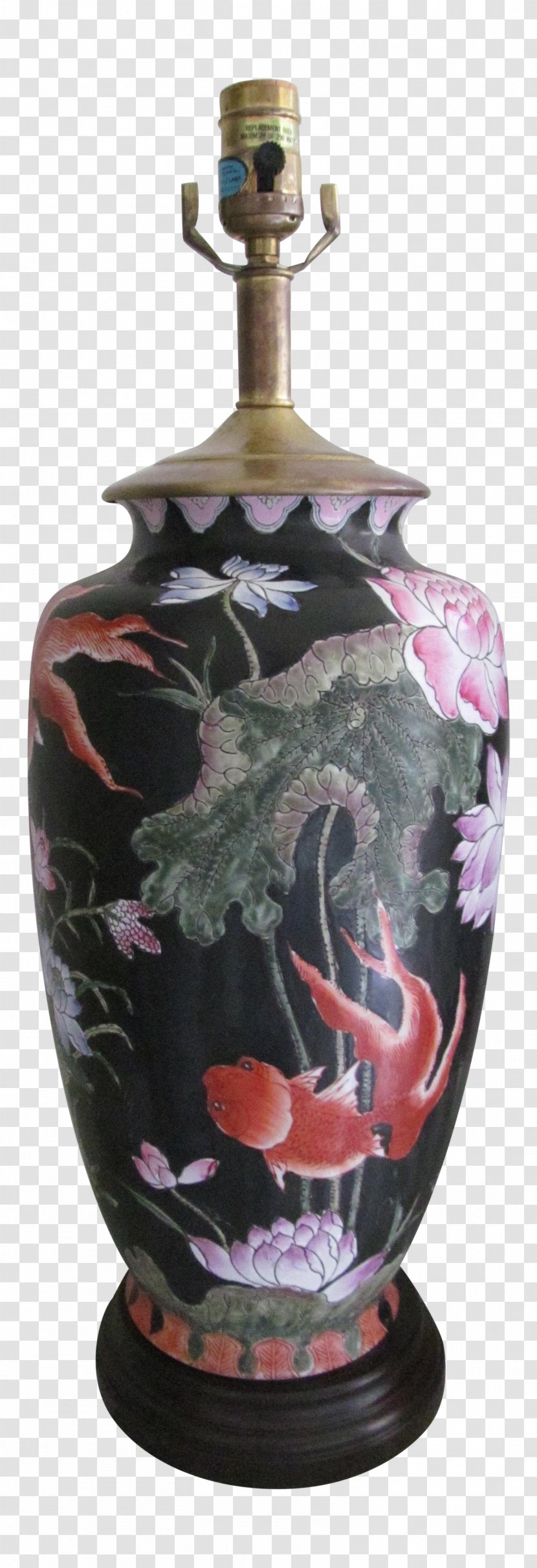 Vase Milk Glass Famille Noire Furniture - Foot Rests - Hand-painted Lamp Transparent PNG