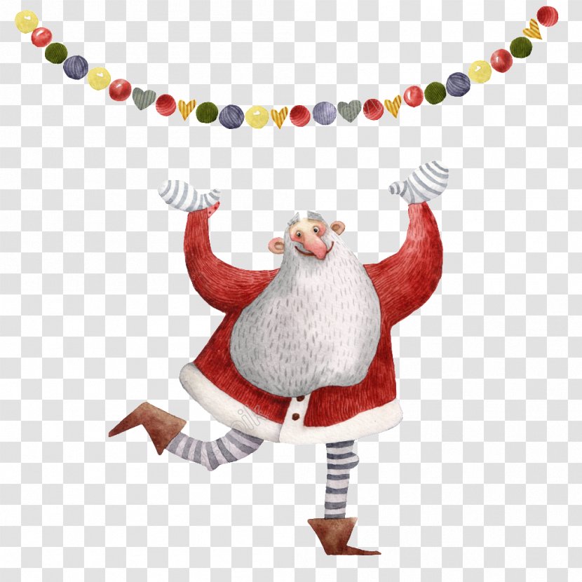 Santa Claus Mrs. Christmas Day Watercolor Painting Image - Decoration Transparent PNG