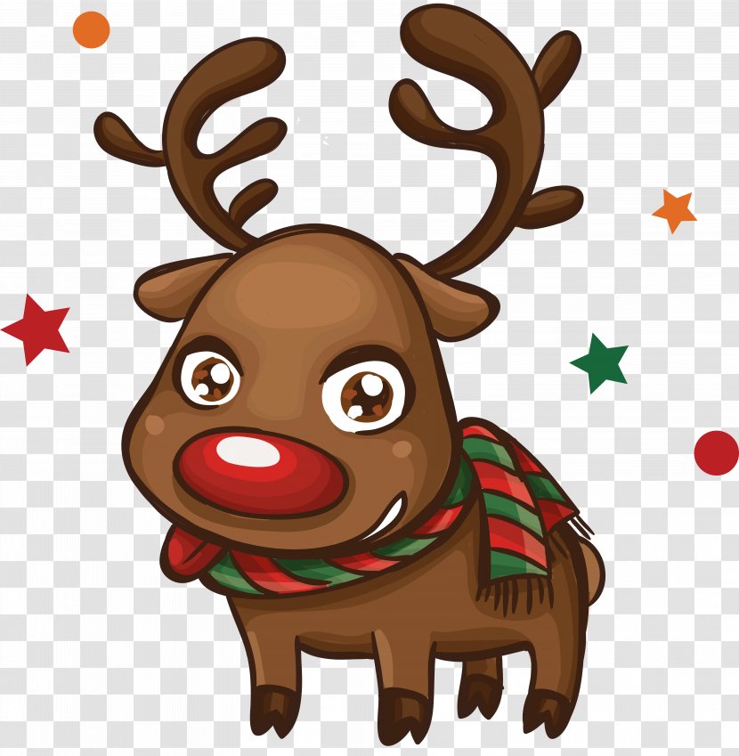 Santa Claus Christmas Drawing - Royaltyfree - Reindeer Transparent PNG