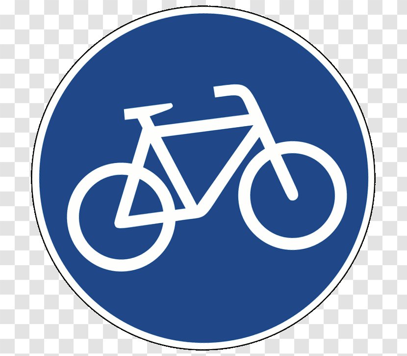 Bicycle Cycling Traffic Sign Segregated Cycle Facilities - Brand Transparent PNG