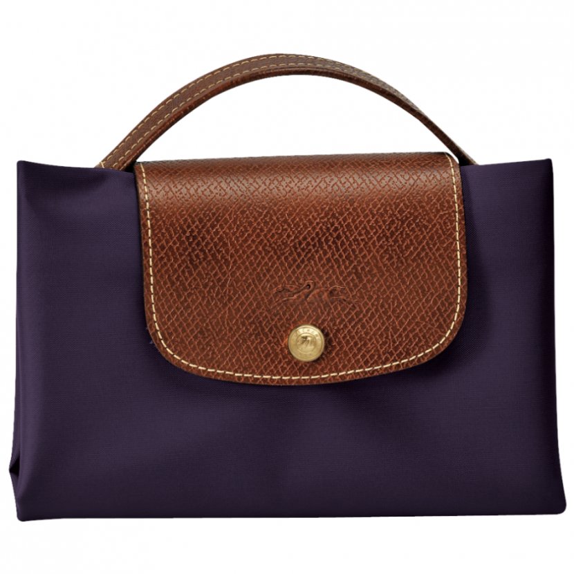 Handbag Leather Longchamp Pliage - Brown - Bag Transparent PNG