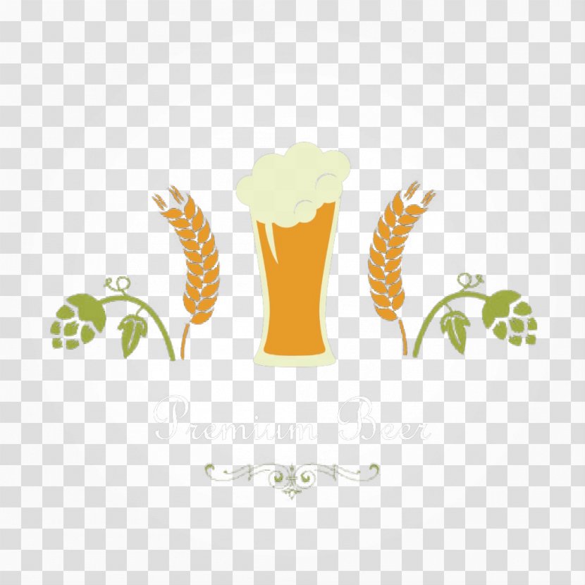 Lager Wheat Beer India Pale Ale Wine - Logo - Cartoon Elements Transparent PNG