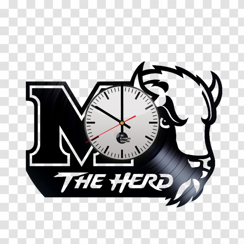 Clock Logo Brand Wall Decal Marshall Thundering Herd Men's Basketball - Sticker Transparent PNG