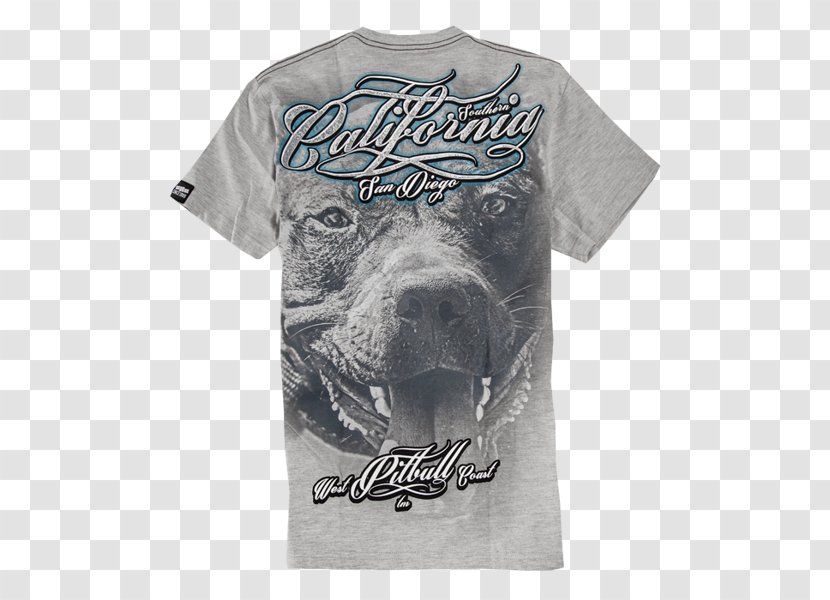 T-shirt American Pit Bull Terrier White Top West Coast Of The United States Transparent PNG